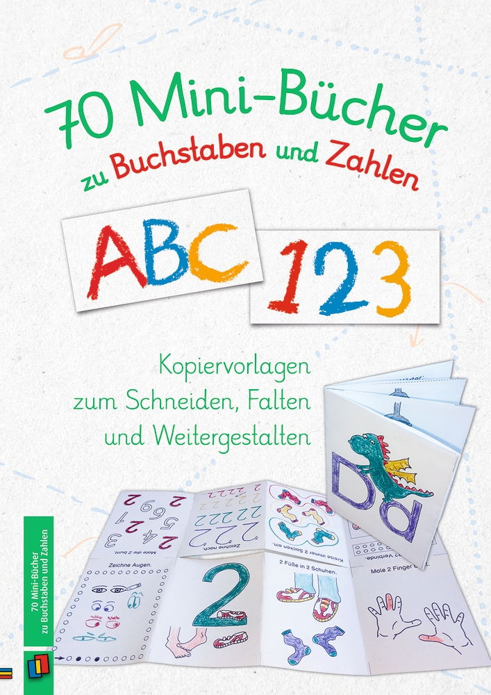 70 Mini-Bücher zu Buchstaben und Zahlen