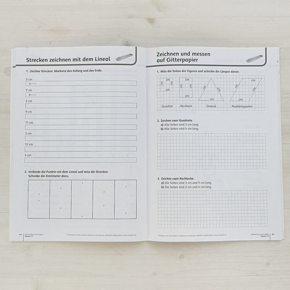 Sachrechnen und Größen – Klasse 1/2 Sachrechnen und Größen – Klasse 1/2