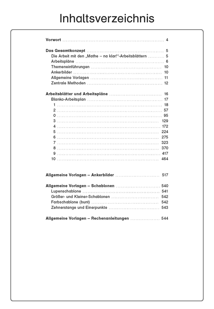 Mathe - na klar! Zahlenraum 0-10