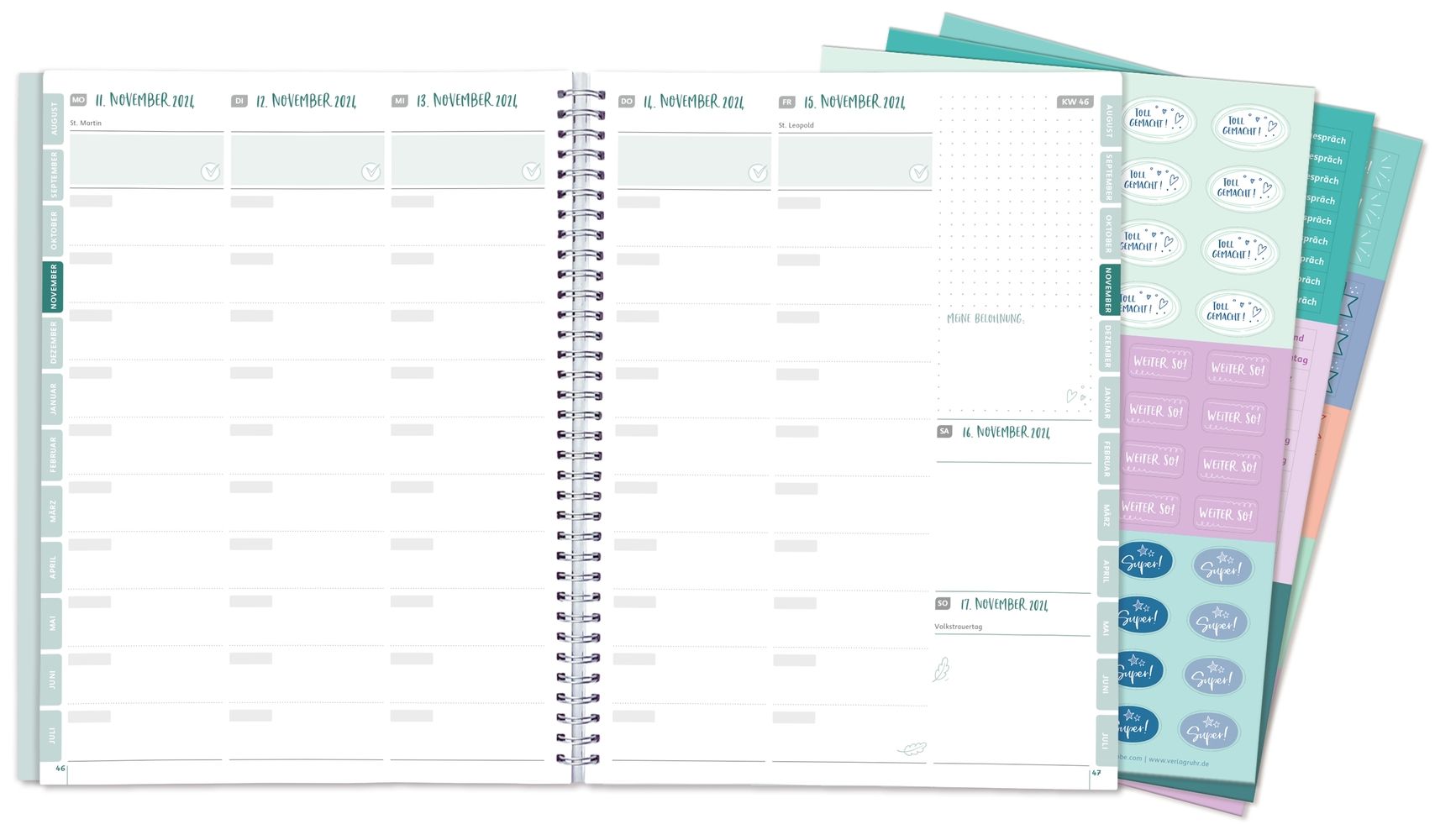 Mein Lehrerplaner A4+ Ringbindung Lehrerkalender für das Schuljahr