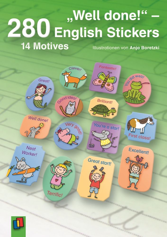 400 Belohnungssticker Für Lehrer – Englische Motivationssticker Mit Tieren – 25 Mm Durchmesser – Super Für Kinder!